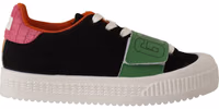Multicolor Suede Low Top Lace Up Women Sneakers Shoes 1