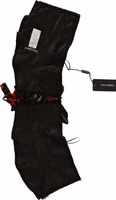 Black Corset Belt Stretch Waist Strap Silk Top 4