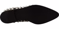 Black Leather Crystals Lace Up Formal Shoes 4
