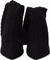 Black Stretch Socks Knee High Booties Shoes 1
