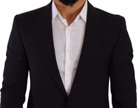بليزر دولتشي آند غابانا مارتيني أسود بقصّة ضيقة وزرين 2