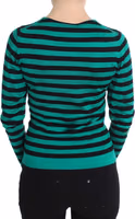 Green Black Silk Cashmere Sweater 3