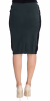 Green Wool Blend Pencil Skirt 3