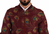 Red Peacock Polyester Stretch Full Zip Jacket 2