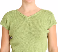 Green Cotton Blend Knitted Sweater 4