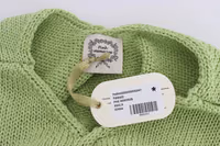 Green Cotton Blend Knitted Sweater 5