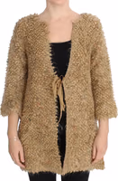 Beige Wool Blend Cape Sweater 1