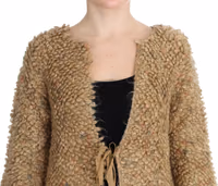 Beige Wool Blend Cape Sweater 4