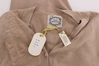 Pink Lace Cotton Cardigan Sweater 5