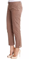 Brown Cropped Corduroys Pants 2