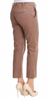 Brown Cropped Corduroys Pants 4