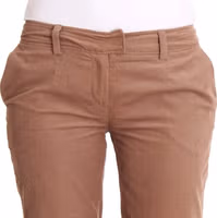 Brown Cropped Corduroys Pants 5
