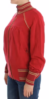 Pink Mock Zip Cardigan Sweatshirt Sweater 2