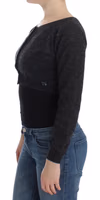 Gray Knit Wool Cardigan Sweater 2