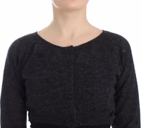 Gray Knit Wool Cardigan Sweater 5