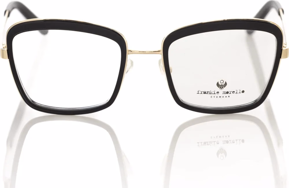 Black Metallic Women's Eyeglass Frame