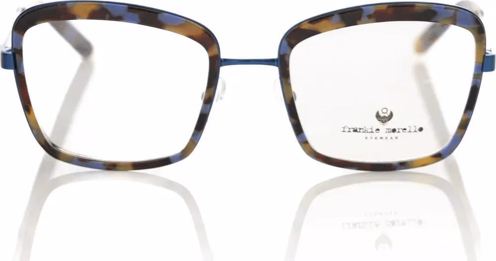 Blue Metallic Women's Eyeglass Frame