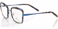 Blue Metallic Women's Eyeglass Frame 2