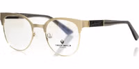Gold Metallic Women's Eyeglass Frame 2