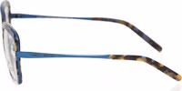 Blue Metallic Women's Eyeglass Frame 3