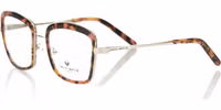 Red Metallic Women's Eyeglass Frame 2