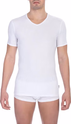 White Cotton Men's T-Shirt