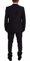 Blue GOLD Wool Single Breasted 2 Piece Suit 2