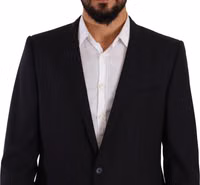 Blue GOLD Wool Single Breasted 2 Piece Suit 3
