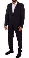 Blue GOLD Wool Single Breasted 2 Piece Suit 4