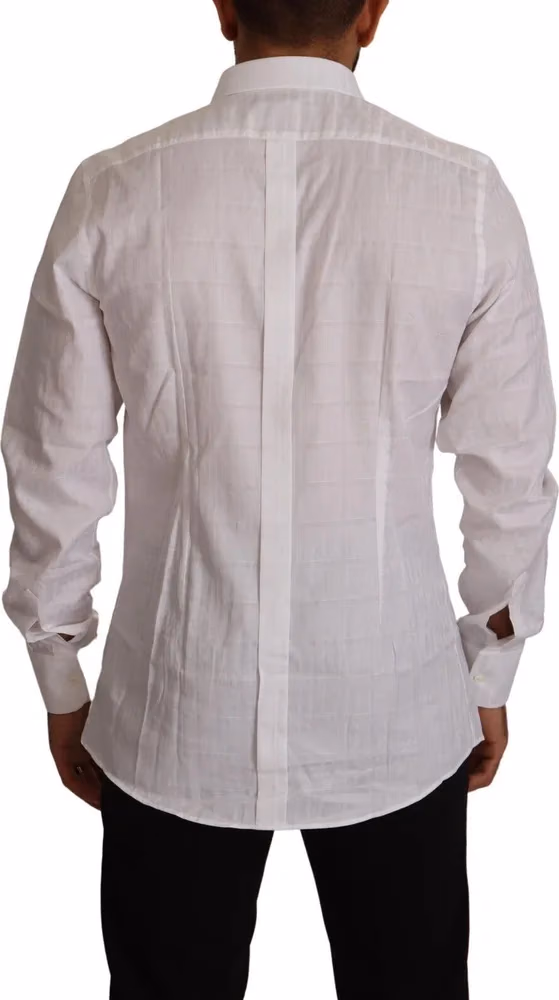 White GOLD Cotton Slim Fit Dress Formal Shirt