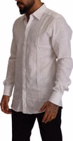 White GOLD Cotton Slim Fit Dress Formal Shirt 4