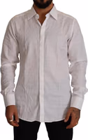 White GOLD Cotton Slim Fit Dress Formal Shirt 5