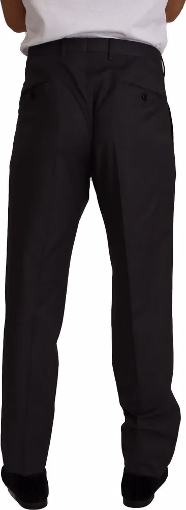 Gray Wool Formal Tuxedo Trouser Dress Pants
