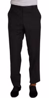 Gray Wool Formal Tuxedo Trouser Dress Pants 3