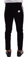 Black Cotton Stretch Skinny Corduroy Jeans 2