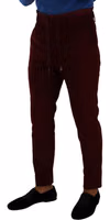 Bordeaux Velvet Mens Formal Trouser Dress Pants 1