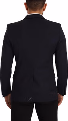Dark Blue Single Breasted Coat MARTINI Blazer