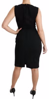 Black Lace Gown Bodycon Sheath Dress 3