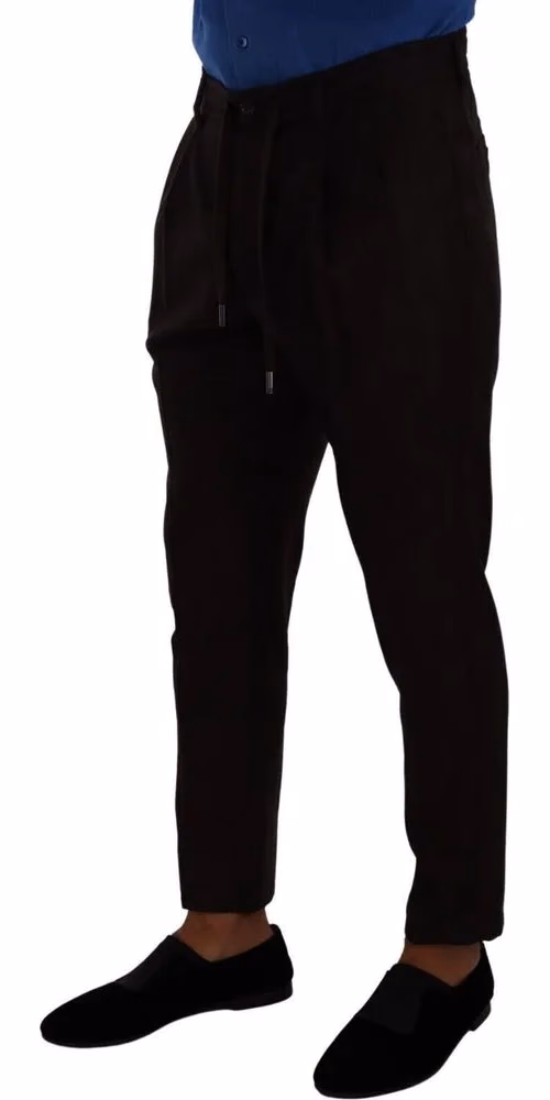 Bordeaux Wool Men Skinny Trouser Pants