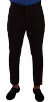 Bordeaux Wool Men Skinny Trouser Pants 4