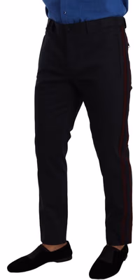 Blue Bordeaux Cotton Skinny Chino Pants