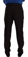 Brown Wool Skinny Formal Dress Pants 1