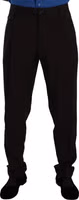 Brown Wool Skinny Formal Dress Pants 3