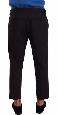 Gray Bordeaux Wool Trouser Dress Pants