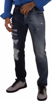 Blue Cotton Regular Denim Trousers Jeans 3