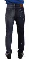Blue Cotton Regular Denim Trousers Jeans 4