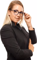 إطارات نظارات نسائية زرقاء 4