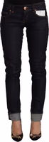 Black Cotton Low Waist Slim Fit Denim Jeans 1