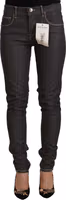 Black Low Waist Skinny Denim Slim Fit Jeans 1