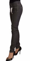 Black Low Waist Skinny Denim Slim Fit Jeans 2